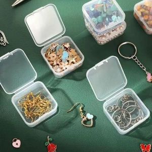 Perler Bead Storage <b>Box</b> Transparent <b>Small</b> Square 4.5x4.5x2cm Covered For Craft Jewelry Organizing - Product Image 5