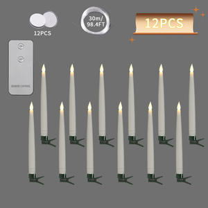 Hot Sale Halloween Levitation LED Ambient Light Creative Remote Control Electronic Candle Light Smokeless Party Decorations - Product Image 5