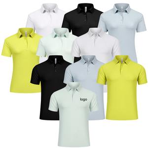 Chemise d'été personnalisée pour homme, couleur unie, col à revers, manches courtes, logo brodé, coupe ajustée - Product Image 1