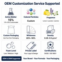Lessive en poudre de haute qualité à marque privée, formule en vrac pour un nettoyage efficace et des vêtements frais