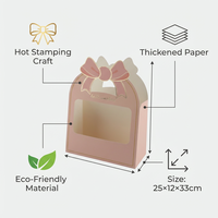 Boîte à fleurs transparente avec fenêtre en forme de cœur, emballage cadeau de luxe pour arrangement de fleurs fraîches et bouquet
