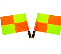 Drapeaux d'arbitre en polyester 30*40cm, drapeau de sport pour arbitre de football, drapeau à agiter à la main pour activités sportives en plein air