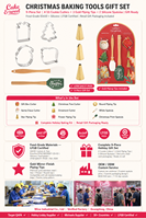 Ensemble complet de 9 ustensiles de pâtisserie de Noël, emporte-pièces, douilles à pâtisserie, spatule en silicone, fournitures de pâtisserie, taille personnalisée