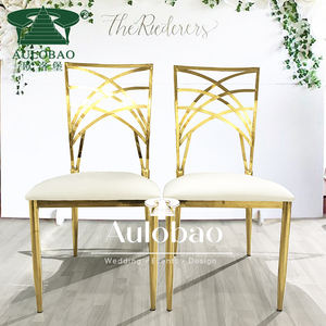 Chaises caméléon élégantes en acier inoxydable pour événements de luxe - Product Image 2