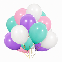 100 ballons en latex de 12 pouces, couleurs assorties, ronds, pour décorations de fête d'anniversaire, de mariage, de remise de diplôme, de célébration, gonflables à l'air ou à l'hélium