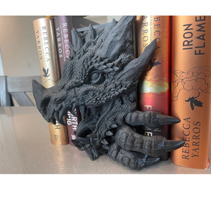 Dragon Bookend Resin Sculptural Bookends Irregular Shape Adult Home <b>Decor</b> Gift Birthday - Product Image 2