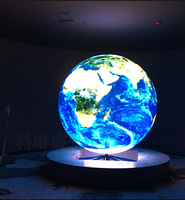 Pantalla LED Esférica Personalizada para Interiores y Exteriores P1 P2 P2.5 P3 P4, Pantalla LED en Forma de Globo Terráqueo con Múltiples Diámetros