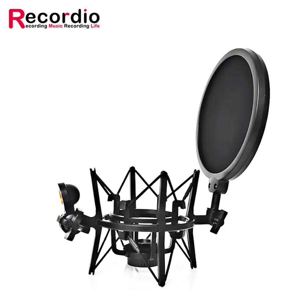 GAZ-100 High Quality Professional Microphone Shock Mount for Studio Condenser Mic Shock Mount Po p Filter