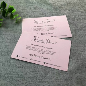 Tarjetas <span class=keywords><strong>de</strong></span> Regalo Comerciales <span class=keywords><strong>de</strong></span> Papel Personalizables <span class=keywords><strong>de</strong></span> Alta Calidad, Tarjetas <span class=keywords><strong>de</strong></span> Agradecimiento Rosas <span class=keywords><strong>por</strong></span> su <span class=keywords><strong>Compra</strong></span>, Personalizadas con Logotipo - Product Image 2