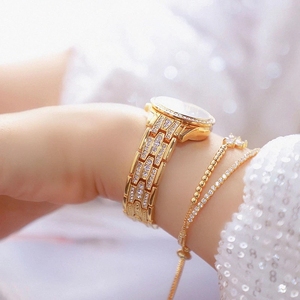 Montre à quartz pour femme BS Bee Sister 1501 Elegance Golden, vente flash, bracelet en acier inoxydable, étanche, affichage analogique, montre-bracelet décontractée - Product Image 3