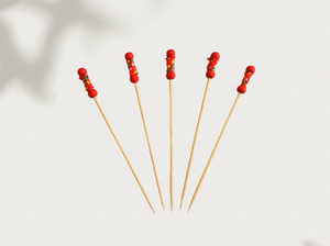 Palillos de Dientes Decorativos Desechables de Bambú en Oferta, Decoración de Mesa para Frutas, Piña, Flamenco - Product Image 4
