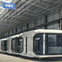 Nouvelle maison conteneur préfabriquée à prix d'usine, capsule spatiale, maison intelligente, commande vocale IA, respirante, pour école et chambre, installation rapide
