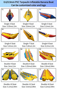 <span class=keywords><strong>Bateau</strong></span> banane <span class=keywords><strong>gonflable</strong></span> en PVC pour 10 personnes, pour sports nautiques, remorquable, type radeau ponton à double rangée - Product Image 5