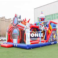 Enfants extérieurs commerciaux et jeux gonflables de terrain de jeu de château plein d'entrain de vaisseau spatial d'adulte à vendre