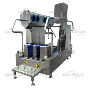 Entrada de higiene Barria Botas y manos Esterilizar Lavadora con estación de limpieza de higiene Tunstile para plantas de alimentos - Product Image 2