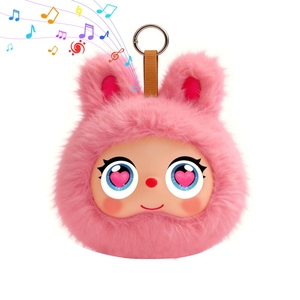 Haut-parleur Bluetooth intelligent haut de gamme en peluche, commande vocale IA, 2W, étanche, prend en charge 80 langues, doux et confortable, mini, pour enfants et maison - Product Image 4