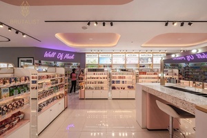 Cửa hàng-rộng mỹ phẩm Kệ Beauty Salon hiển thị tủ chăm sóc da & trang điểm hiển thị khán đài - Product Image 2