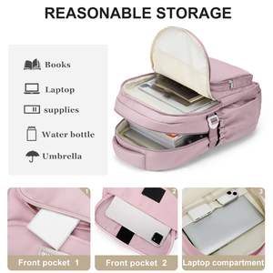 Sac à dos d'école en nylon imperméable unisexe imprimé personnalisé sac de voyage à la mode avec garantie à vie pour étudiants professionnels - Product Image 3