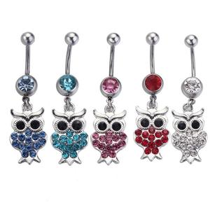 จิวสะดือรูปนกฮูกคริสตัลน่ารัก ดีไซน์สัตว์ สำหรับผู้หญิง - Product Image 6