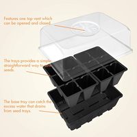 Mini semis de pépinière de propagation avec couvercle pour jardin intérieur et extérieur