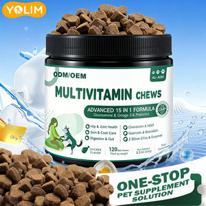 Suplemento Canino Personalizado con Glucosamina y Probióticos, Multivitamínico para Mascotas, Apoyo Alimentario para la Salud <span class=keywords><strong>de</strong></span> Todo el Cuerpo, Accesorios para Mascotas, Masticables - Product Image 1
