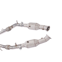 MPER Untuk Mercedes AMG GLE43 GLE350 GLE400 GLE450 W166 C292 Downpipe Baja Tahan Karat Dengan Pelindung Panas Suara Knalpot Agresif