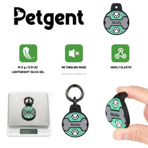 Échantillons gratuits nouvelle étiquette de chien en silicone anti-perte en forme de coeur étiquette nominative personnalisée <span class=keywords><strong>Code</strong></span> QR Sublimation Style de mode pour chiens - Product Image 5