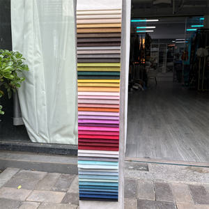 2025 новый дизайн однотонная окрашенная ткань для дивана 100% полиэстер очень мягкая Турецкая бархатная ткань для дивана cc250 - Product Image 1