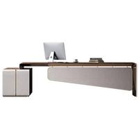 Bureau de direction contemporain en forme de L, en MDF, table de bureau pour médecin, bureau moderne sur mesure, table de patron