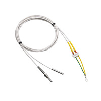 Sensor Suhu Tahan Suhu Tinggi PT100 Platinum, Rakitan Probe dengan Gasket, Kepala Sensor Silinder Berulir, Tahan Suhu Tinggi