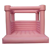 Château gonflable romantique de haute qualité pour mariage, château gonflable rose pour enfants