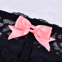 Culottes sexy en dentelle transparente pour femmes, décoration G-string, string, culottes sexy