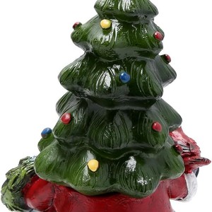 Christmas Tree Dwarf Resin Ornament <b>Battery</b> Powered Indoor Home Decoration Christmas Decor - Product Image 2