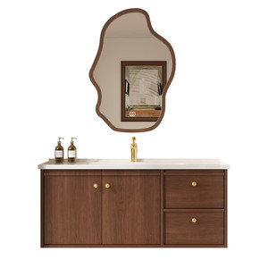 Medieval style bathroom cabinet new bathroom wash basin cabinet combination integrated basin ceramic - Product Image 4