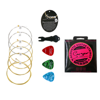 GBA-012 Smiger Musical Accessory Bundle Packaging Gauge 12 Brass Material Steel Acoustic Guitar Strings