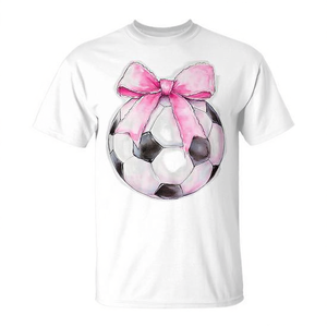 Camiseta de Fútbol para Niñas con Lazo Rosa y Cinta Delicada - Product Image 2