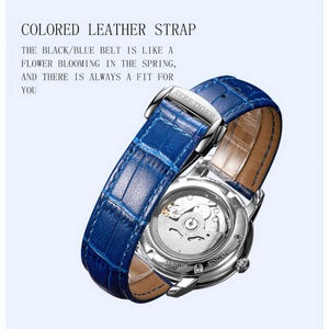 Relojes Automáticos para Hombre, Reloj de Pulsera Mecánico de Lujo para Mujer, Correa de Cuero Impermeable, Esfera de Zafiro, RGA1739 - Product Image 5