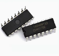 Circuit intégré logique FYX Stock CD4017BE IC 4017, Compteurs et diviseurs, puce CD4017 DIP-16, CD4017B, puce de remplacement fabriquée en Chine