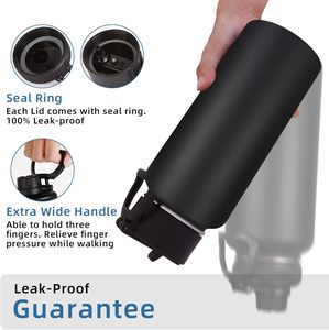 Wholesale 32oz 40oz Rubber Coated Stainless Steel <b>Water</b> Bottle Silicone Boot Custom Logo Insulated Sports Flask Travel - Product Image 4