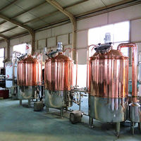 Équipement de brassage de bière en cuivre rouge de 1000 L, micro-brasserie à vendre