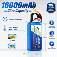Batterie Li-po haute densité énergétique 16000mah 25C pour drone industriel AGV, production entièrement automatique, usine OEM ODM