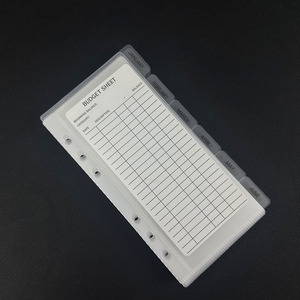 Nuovo Planner Finanziario A6 Impermeabile in PP, Organizzatore di Denaro con Buste per Contanti, Buste Mensili Stampate con Linguette - Product Image 3