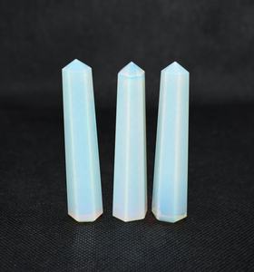 Obélisque d'opalite enchantée Cristal de guérison poli brillant pour le nettoyage de l'énergie Romantique Amour Vibration Yoga Espace Décor - Product Image 2