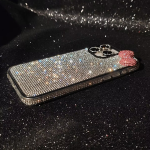 Funda de Teléfono Móvil con Lazo de Diamantes, Elegante y de Lujo, para <span class=keywords><strong>iPhone</strong></span> 16 15 14 13 <span class=keywords><strong>12</strong></span> Promax 7 8 Plus <span class=keywords><strong>Mini</strong></span> X XR - Funda Protectora de Moda - Product Image 4