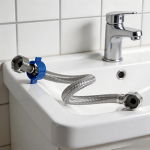 Manguera de extensión trenzada de acero inoxidable 304 G1/2 hembra a hembra de fácil instalación, antifugas de agua, para brazo de ducha, en stock - Product Image 1