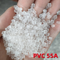 Granulés de PVC RoHS noirs CAS 9002-86-2, dureté A50, moulage par injection pour câbles d'alimentation AC/DC
