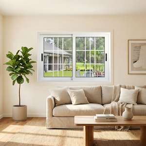 <span class=keywords><strong>Fenêtre</strong></span> coulissante en verre à vision panoramique avec écran de sécurité enroulable en option, unité de projet de transom pour <span class=keywords><strong>fenêtre</strong></span> coulissante en aluminium - Product Image 4