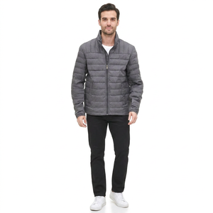 Top Trendy Winter Warm Canvas Puffer <b>Jacket</b> 100% PolyesterCotton Factory Made Reversible Breathable Eco-Friendly Stand Front - Product Image 1