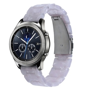 Bracelet de montre en résine orange 20 mm 22 mm pour <span class=keywords><strong>Watch</strong></span> 42 mm/46 mm Active 2 & Gear S2/S3 pour <span class=keywords><strong>Watch</strong></span> GT 2 - Product Image 4