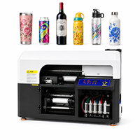 Impresora Digital Cilíndrica UV 360, Impresora Rotativa de Inyección de Tinta para Tazas, Botellas, Vasos, Vidrio y Cerámica, Impresión de Alta Velocidad